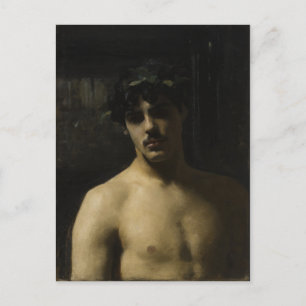 Man Wearing Laurels Briefkaart