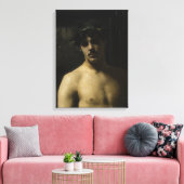 Man Wearing Laurels Canvas Afdruk (Insitu (Woonkamer))