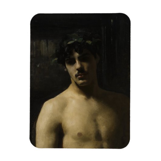 Man Wearing Laurels Magneet (Verticaal)