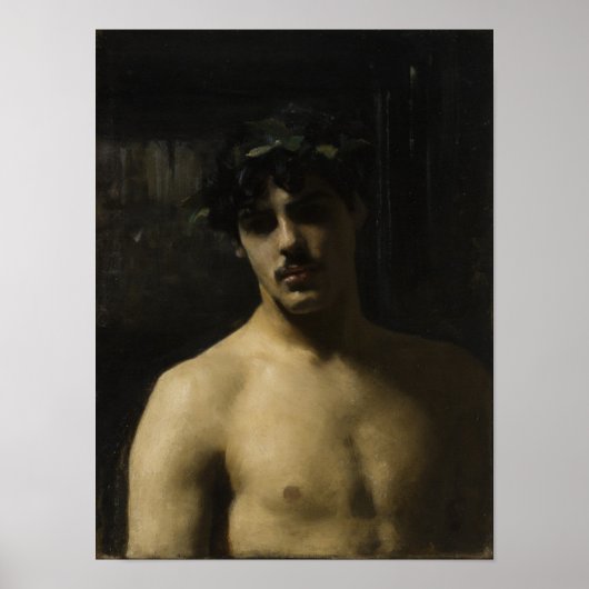 Man Wearing Laurels Poster (Voorkant)