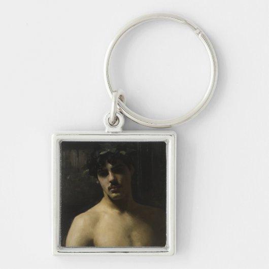 Man Wearing Laurels Sleutelhanger (Voorkant)
