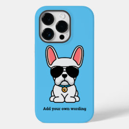 Man White French Bulldog Hoesje-Mate iPhone Case