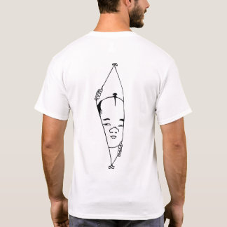 man who looks over the curtain t-shirt