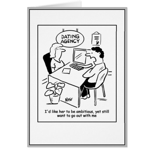 Man wil ambitieuze vrouw. (Voorkant)
