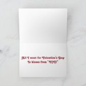 MAN WIL ZOENEN VOOR VALENTIJNSDAG FEESTDAGEN KAART (Binnen)