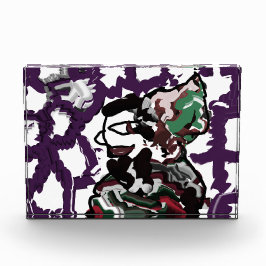 Man wintervreugde fotoblokken