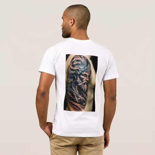 Man wisper tattoo T sirt ontwerp collectie T-shirt (Achterkant volledig)