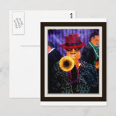 Man With The Golden Horn Briefkaart (Voorkant / Achterkant)