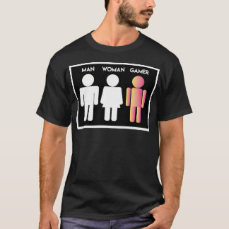 Man Woman Gamer. Epic Gamer Gear. RGB-verlichting. T-shirt
