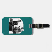 Man Woman Luggage Wardrobe Suitcase Traveling Bagagelabel (Voorkant horizontaal)