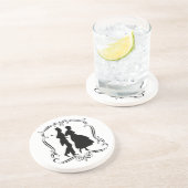 Man Woman Silhouette  Art Onderzetter (Zijkant)