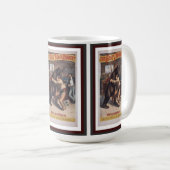 Man Wrestles Beer -  Lithograph Mok (Voorkant rechts)