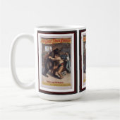 Man Wrestles Beer - Lithograph Mok (Links)