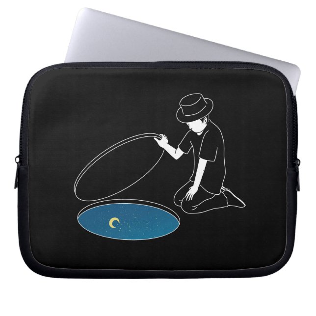 Man | Zazzle_Growshop. Laptop Sleeve (Voorkant)