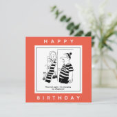 Man zegt dat team zo verloren is gegaan dat Cartoo Kaart (Staand voorkant)