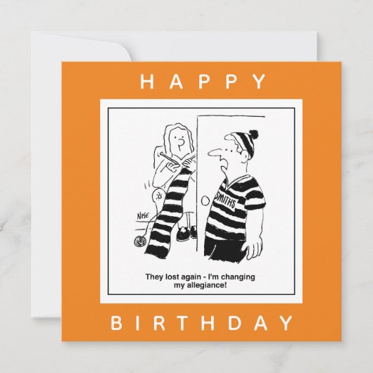 Man zegt dat team zo verloren is gegaan dat Cartoo Kaart (Voorkant)