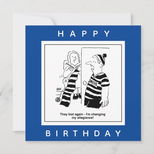 Man zegt dat team zo verloren is gegaan dat Cartoo Kaart (Voorkant)