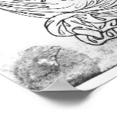 Man zit vast, Knight zet zijn paard op. Poster (Hoek)