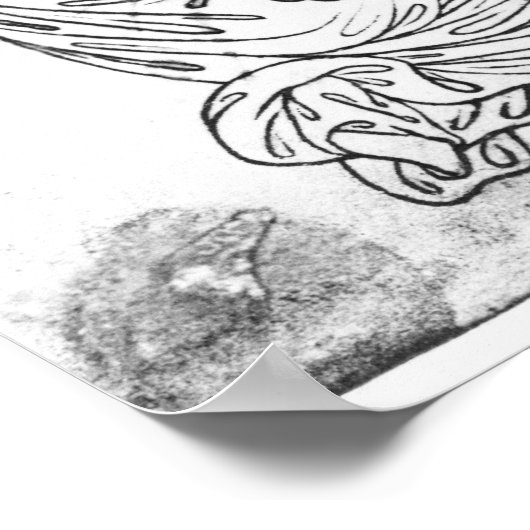 Man zit vast, Knight zet zijn paard op. Poster (Hoek)