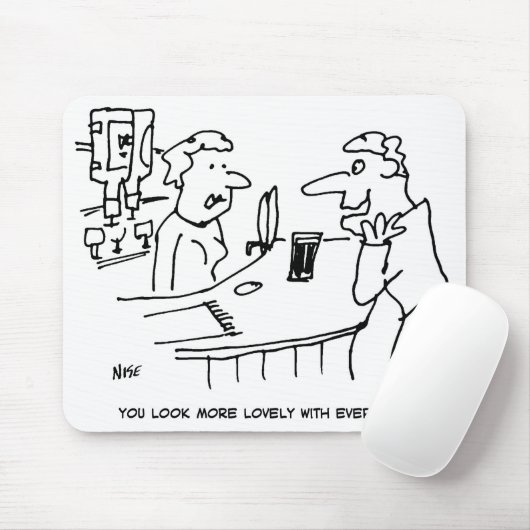 Man zoekt naar Flatter Barmaid Muismat (Met muis)