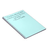 Man zonder tijd Jane Austen Quote Notitieboek (Rechterzijde)