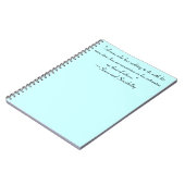 Man zonder tijd Jane Austen Quote Notitieboek (Linkerzijde)