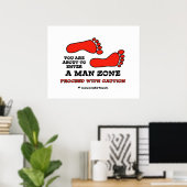 Man Zone Poster (Thuiskantoor)
