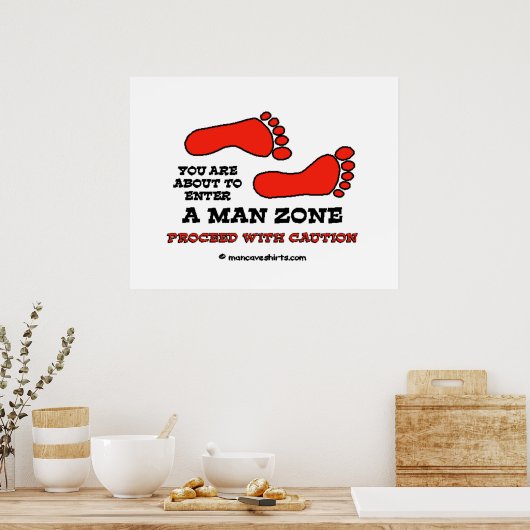 Man Zone Poster (Keuken)