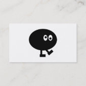 Man zwarte erwt visitekaartje (Achterkant)