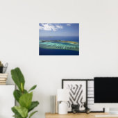 Mana-eiland en koraalrif, Mamanuca-eilanden Poster (Thuiskantoor)
