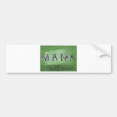 Mana (groen) bumpersticker (Voorkant)