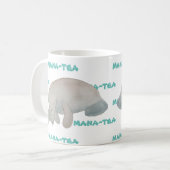 Mana-tea Grappige Pun Manatee Koffiemok (Voorkant links)