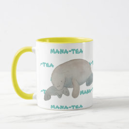 Mana-tea Grappige Pun Manatee Mok