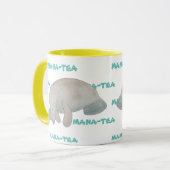Mana-tea Grappige Pun Manatee Mok (Voorkant links)