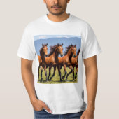 Manada de caballos en libertad t-shirt (Voorkant)