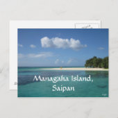 Managaha, Saipan Briefkaart (Voorkant / Achterkant)