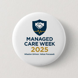 Managed Care Week 2025 - 2,25 inch knop Ronde Button 5,7 Cm