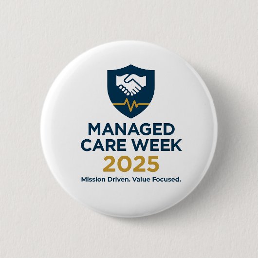 Managed Care Week 2025 - 2,25 inch knop Ronde Button 5,7 Cm (Voorkant)