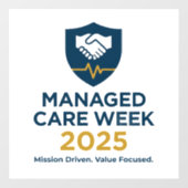 Managed Care Week 2025 - 4.00 x 4.00 Raamsticker (Vel)