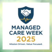 Managed Care Week 2025 - 4.00 x 4.00 Window Cling Raamsticker (Vel 3)