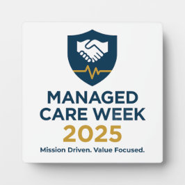 Managed Care Week 2025 - 5.25 x 5.25 with Easel Fotoplaat