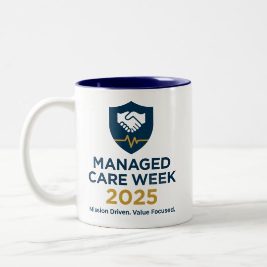 Managed Care Week 2025 - Coffee Mug Tweekleurige Koffiemok (Links)