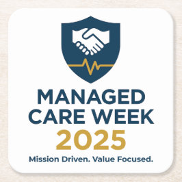 Managed Care Week 2025 - Papieren Coasters Kartonnen Onderzetters