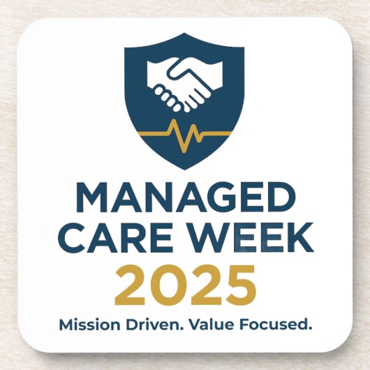 Managed Care Week 2025 - Plastic Coaster Set Bier Onderzetter (Voorkant)