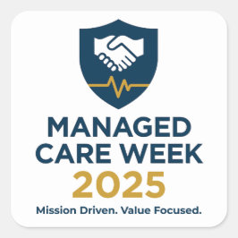Managed Care Week 2025 - Stickerblad (20) Vierkante Sticker
