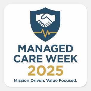 Managed Care Week 2025 - Stickerblad (20) Vierkante Sticker