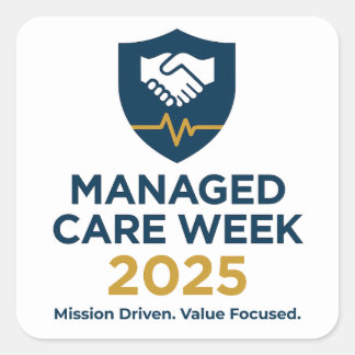 Managed Care Week 2025 - Stickerblad (20) Vierkante Sticker