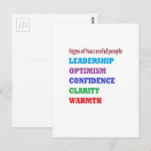 Management Citeert Wisdom-woorden over leiderschap Briefkaart (Voorkant / Achterkant)