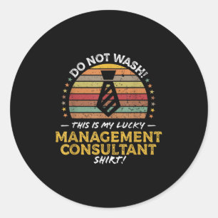 Management Consultant Functie Titel Grafische offe Ronde Sticker