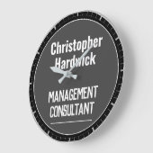 Management Consultant Kantoor wandklok (Hoek)